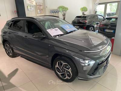 Hyundai Kona 1.6 HEV DCT NLine Grigio usata Padova