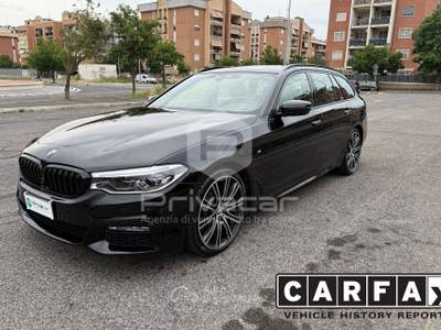 BMW Serie 5 520d BMW 520d Touring Msport Nero usata Roma