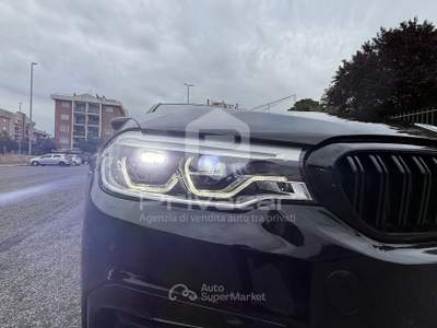 BMW Serie 5 520d BMW 520d Touring Msport Nero usata Roma