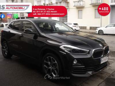 BMW X2 sDrive 18d Advantage Unicoproprietario Nero usata Torino