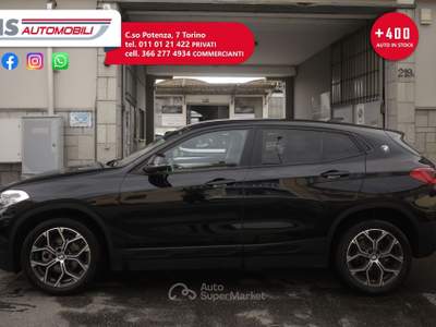 BMW X2 sDrive 18d Advantage Unicoproprietario Nero usata Torino