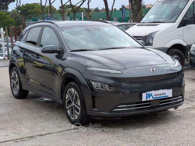 Hyundai Kona EV 39kWh XTech City ZERO EMISSION CAMERA POST. Grigio usata Roma