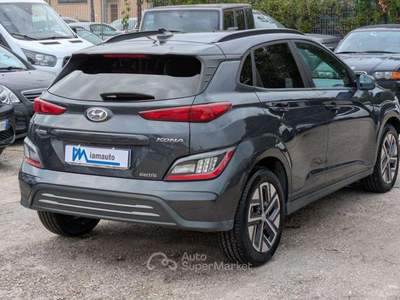 Hyundai Kona EV 39kWh XTech City ZERO EMISSION CAMERA POST. Grigio usata Roma