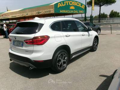 BMW X1 X1 X1 S-DRIVE 20d 190CV E6D X-LINE AUTOMATICO/PELLE/NAVI/CAMERA/FULL LED Bianco usata Giugliano in Campania