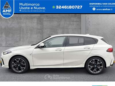 BMW Serie 1 118d 118d, M Sport, Live Cockpit Plus, telecamera posteriore, DAB, 18" Bianco usata Roma