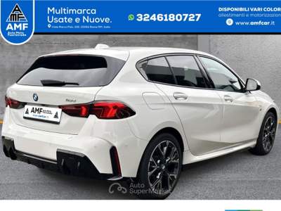 BMW Serie 1 118d 118d, M Sport, Live Cockpit Plus, telecamera posteriore, DAB, 18" Bianco usata Roma
