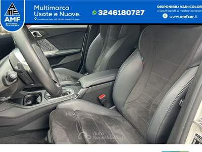 BMW Serie 1 118d 118d, M Sport, Live Cockpit Plus, telecamera posteriore, DAB, 18" Bianco usata Roma