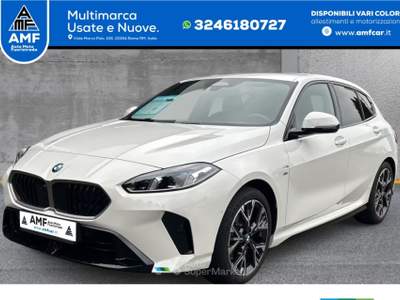BMW Serie 1 118d 118d, M Sport, Live Cockpit Plus, telecamera posteriore, DAB, 18" Bianco usata Roma