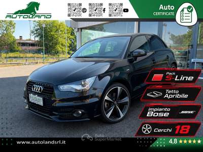 Audi A1 1.6 tdi S Line Edition plus 90cv s-tronic Nero usata Guidonia Montecello