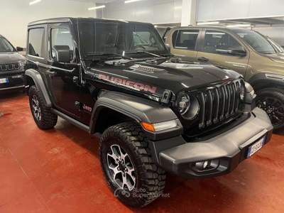 Jeep Wrangler Wrangler 2.0 turbo Rubicon auto **GANCIO** Nero usata Corteno Golgi
