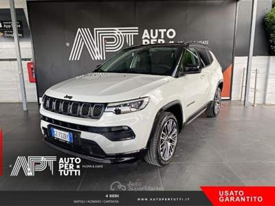 Jeep Compass Compass 1.5 turbo t4 mhev Summit 2wd 130cv dct Bianco usata Napoli