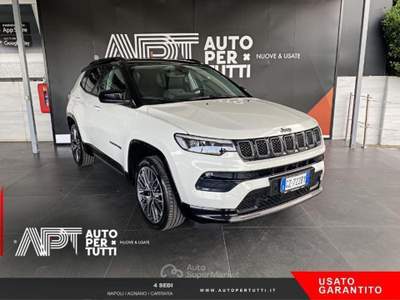 Jeep Compass Compass 1.5 turbo t4 mhev Summit 2wd 130cv dct Bianco usata Napoli