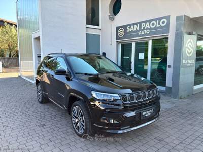 Jeep Compass Compass 1.5 T4 130CV MHEV 2WD Summit Nero usata San Paolo d'Argon Jeep Compass Compass 1.5 T4 130CV MHEV 2WD Summit Nero usata San Paolo d'Argon