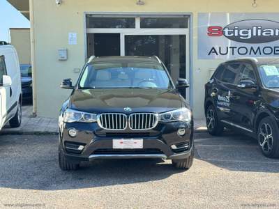 BMW X3 X3 xDrive20d xLine TETTO PELLE TAGL.BMW Nero usata Bernalda