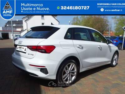 Audi A3 Sportback TFSI/S-Tronic S-Line "LED/GRA/SHZ" Bianco usata Roma