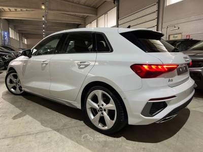 Audi A3 SPB 35 TFSI 150cv Hybrid Stronic S line "18 Sline  Bianco usata Savigliano