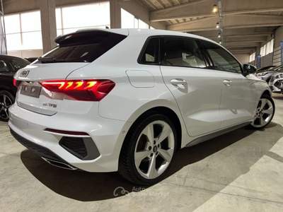 Audi A3 SPB 35TFSI 150cv S line Hybrid Stronic Sline "18 Bianco usata Savigliano