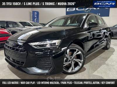 Audi A3 SPB 35 TFSI Stronic S line"18 Sline LED Matrix/"26 Nero usata Savigliano