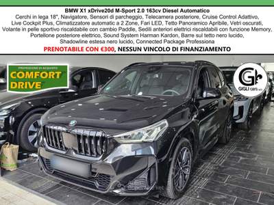 BMW X1 20d xDrive MSport Tetto Navi C.18" Cam M-Sport Nav Nero usata Campi Bisenzio