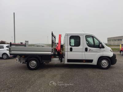 Fiat Ducato MAXI 2.3 MJT 130CV CASSONE GRU FASSI DOPPIA CABINA Bianco usata Martignana di Po