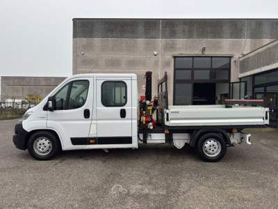 Fiat Ducato MAXI 2.3 MJT 130CV CASSONE GRU FASSI DOPPIA CABINA Bianco usata Martignana di Po
