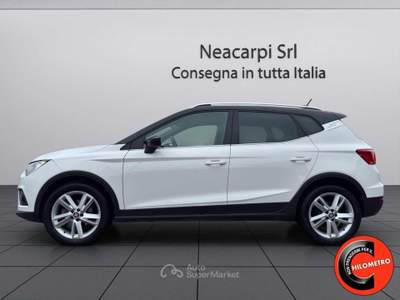 Seat Arona 1.0TGI FR-CERCHI17-CRUISE-NAVI-SENSORI-DIURNI LEED Bianco usata Martignana di Po