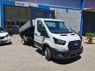 Ford Transit 350 2.0TDCi EcoBlue 130CV RWD PL Cassone ribaltabile Bianco usata Cercola