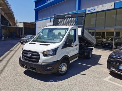 Ford Transit 350 2.0TDCi EcoBlue 130CV RWD PL Cassone ribaltabile Bianco usata Cercola