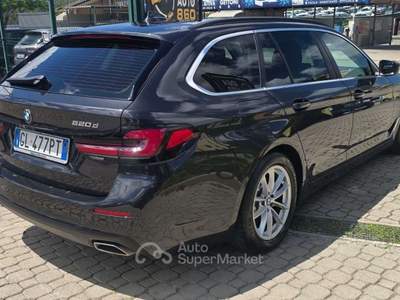 BMW Serie 5 520d 520 Touring LCI 520d Touring Business PROMOFINANZIAMEN Grigio usata Roma