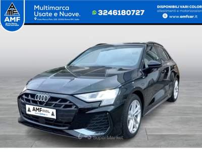 Audi A3 Sportback 35 TFSI S-tronic S line ACC+NAVI Nero usata Roma