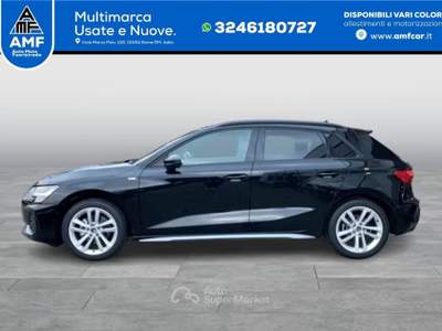 Audi A3 Sportback 35 TFSI S-tronic S line ACC+NAVI Nero usata Roma