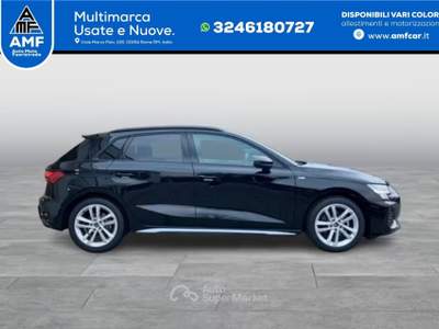 Audi A3 Sportback 35 TFSI S-tronic S line ACC+NAVI Nero usata Roma