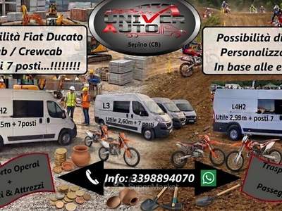 Fiat Ducato Multicab/Crewcab 7 posti..!!! Bianco usata Sepino
