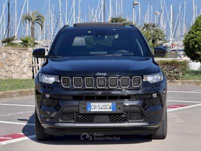 Jeep Compass S 240CV PHEV 4XE FULL BLACK+TETTO+4TELEC360 Nero usata Civitavecchia