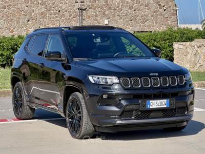 Jeep Compass S 240CV PHEV 4XE FULL BLACK+TETTO+4TELEC360 Nero usata Civitavecchia