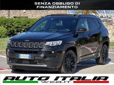 Jeep Compass S 240CV PHEV 4XE FULL BLACK+TETTO+4TELEC360 Nero usata Civitavecchia