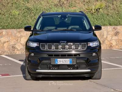Jeep Compass 190CV 4XE LIMITED TOTAL BLACK PHEV+18''+RCAM+PELLE Nero usata Civitavecchia