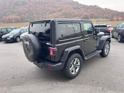 Jeep Wrangler 2.2 Mjt II 4X4 4WD Sahara 3 PORTE GANCIO TRAINO Nero usata Sant'Angelo in vado