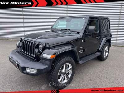 Jeep Wrangler 2.2 Mjt II 4X4 4WD Sahara 3 PORTE GANCIO TRAINO Nero usata Sant'Angelo in vado Jeep Wrangler 2.2 Mjt II 4X4 4WD Sahara 3 PORTE GANCIO TRAINO Nero usata Sant'Angelo in vado
