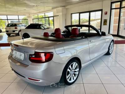 BMW Serie 2 218i i Cabrio Sport PREZZO REALE !! Grigio usata Cavernago