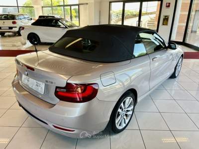 BMW Serie 2 218i i Cabrio Sport PREZZO REALE !! Grigio usata Cavernago