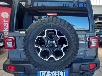 Jeep Wrangler Unlimited 2.0 PHEV ATX 4xe Rubicon Grigio usata Torino