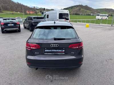 Audi A3 SPB 1.6 TDI clean diesel Admired ok Neopatentati Nero usata Sant'Angelo in vado