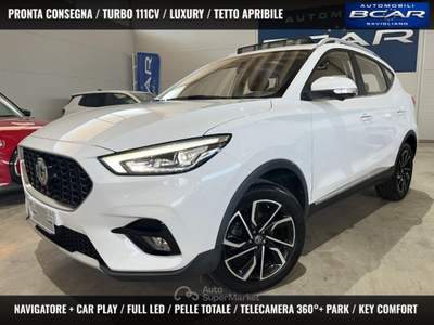 MG ZS 1.0T-GDI Luxury /TETTO APRIB./PELLE/CAR PLAY+NAVI Bianco usata Savigliano