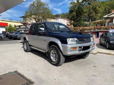 Mitsubishi L200 2.5 TDI 4WD Double Cab Pick-up GL AUTOCARRO Blu/Azzurro usata Sant'Angelo in vado