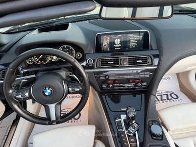 BMW Serie 6 640d 640d xDrive Cabrio Pelle Full Led Auto Nero usata Mesagne