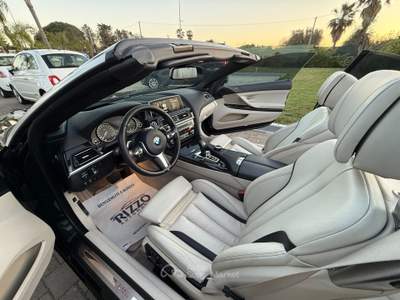 BMW Serie 6 640d 640d xDrive Cabrio Pelle Full Led Auto Nero usata Mesagne