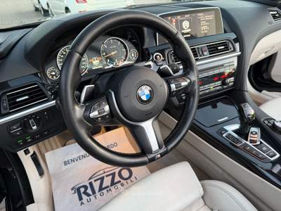 BMW Serie 6 640d 640d xDrive Cabrio Pelle Full Led Auto Nero usata Mesagne