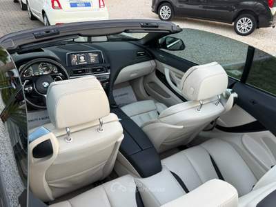 BMW Serie 6 640d 640d xDrive Cabrio Pelle Full Led Auto Nero usata Mesagne