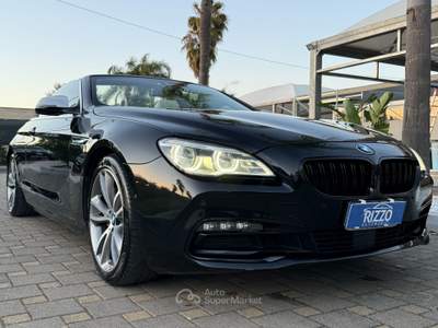 BMW Serie 6 640d 640d xDrive Cabrio Pelle Full Led Auto Nero usata Mesagne
